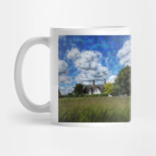 photograph of sky-scape in rural English natural countryside Mug